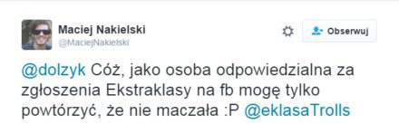 Nakielski na Twitterze