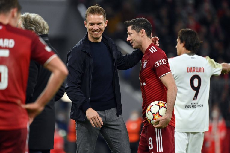 Julian Nagelsmann - Robert Lewandowski - Bayern Monachium - 1 Bundesliga