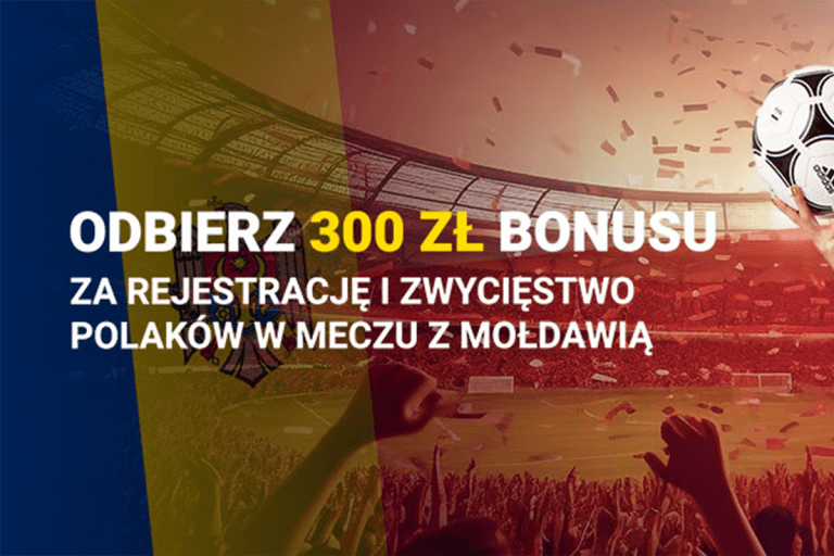 Bonus Fortuna: 300 PLN za rejestrację i wygraną Polski z Mołdawią