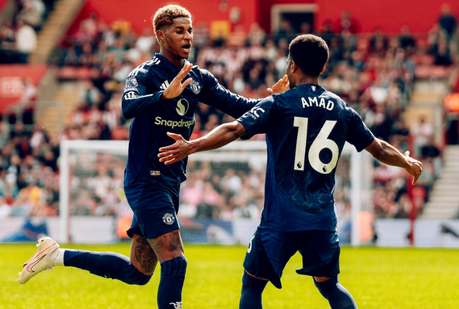 Marcus Rashford i Amad Diallo