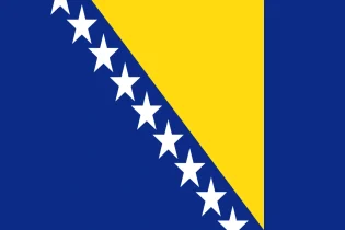 Bośnia i Hercegowina - flaga 3 | Reprezentacja Bośni i Hercegowiny