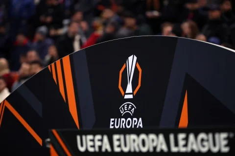 Liga Europy - logo 2 banda reklamowa