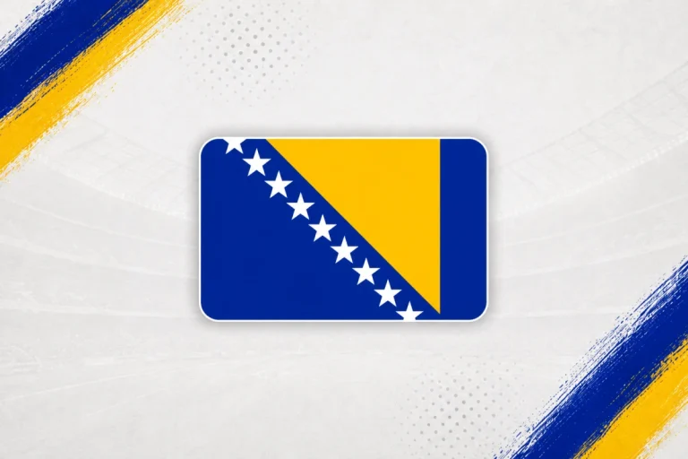 Bośnia i Hercegowina - grafika flaga 3 | Reprezentacja Bośni i Hercegowiny